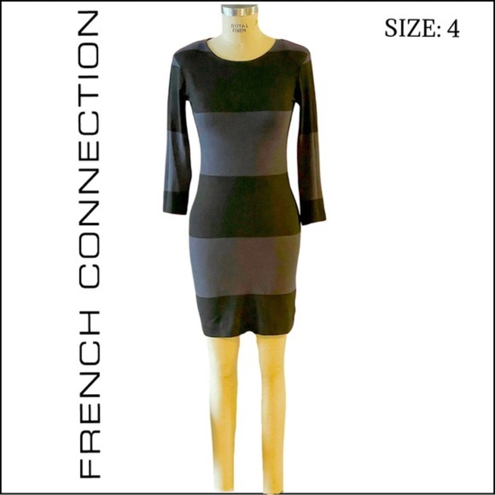 French Connection Fitted Dress. Bk Keyhole w/ Closure. Very Stretchy.